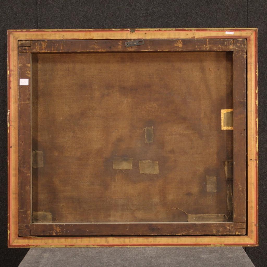 17. Jahrhundert Öl auf Leinwand Italienisches Landschaftsgemälde, 1670 11