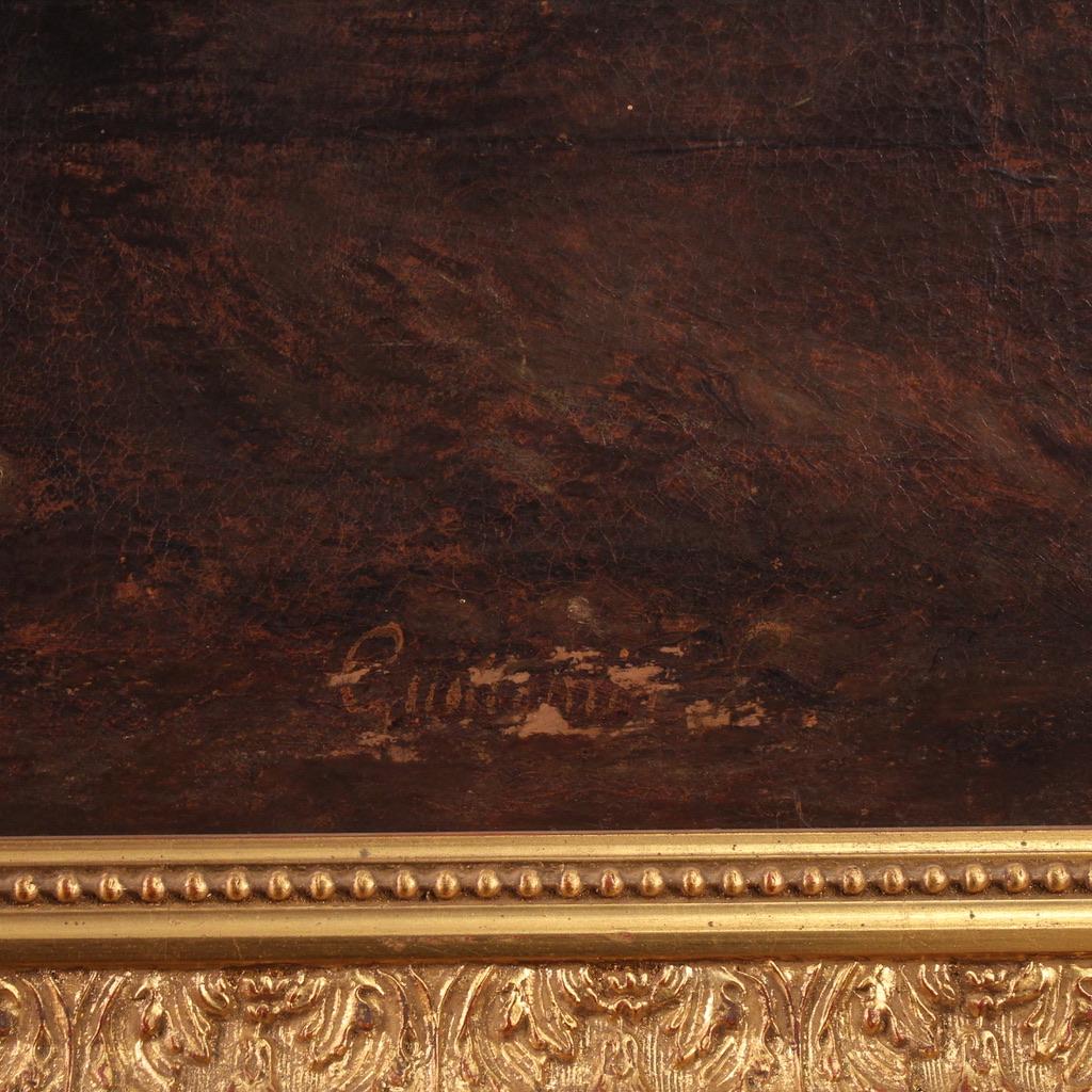 17th Century Oil on Canvas Italian Painting Lamentation over the Dead Christ im Angebot 3