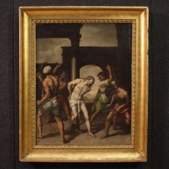 17. Jahrhundert Öl auf Leinwand Italienisch religiöse Malerei Christus Geißelung, 1630