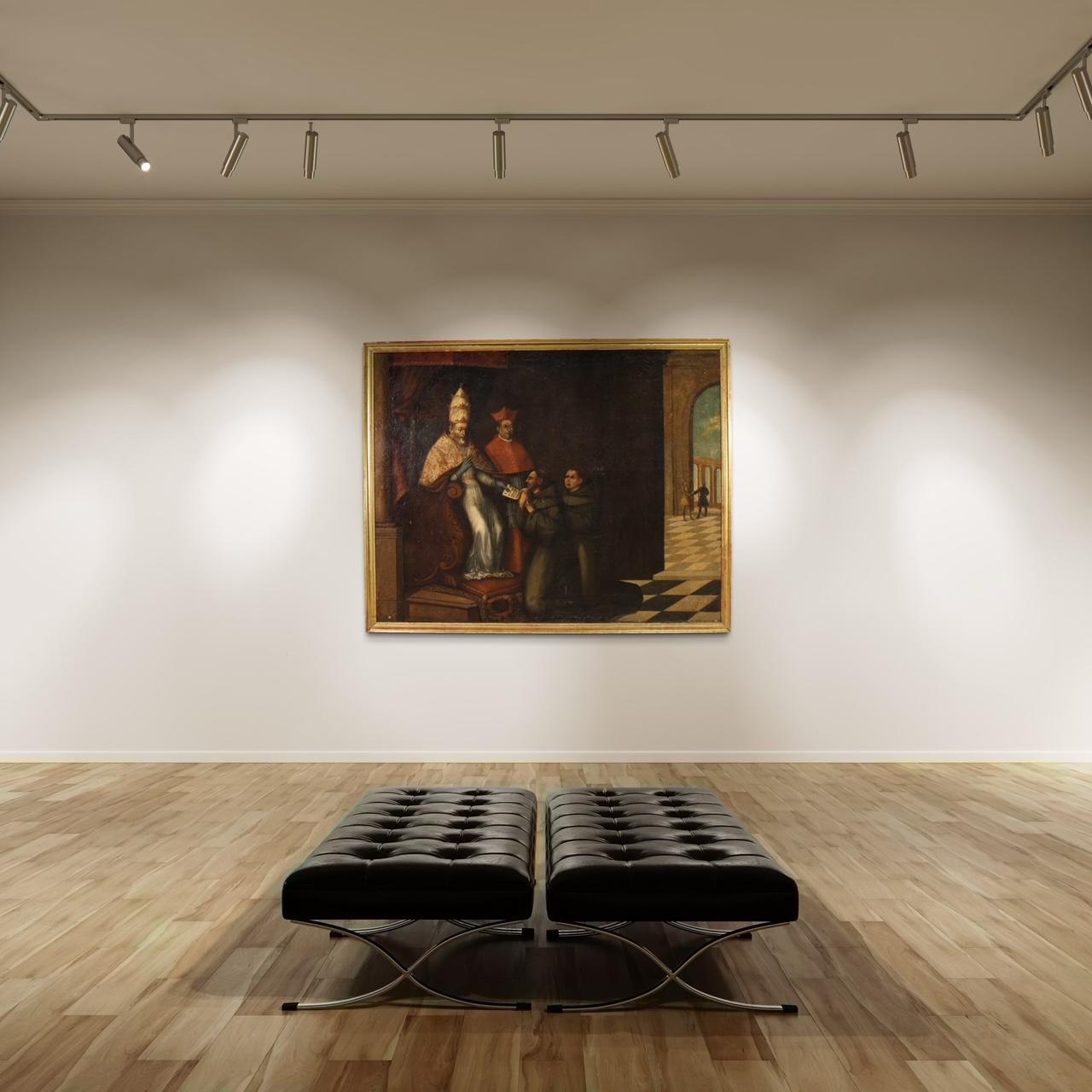 huile sur toile du 17e siècle Peinture ancienne religieuse espagnole, 1680 en vente 9