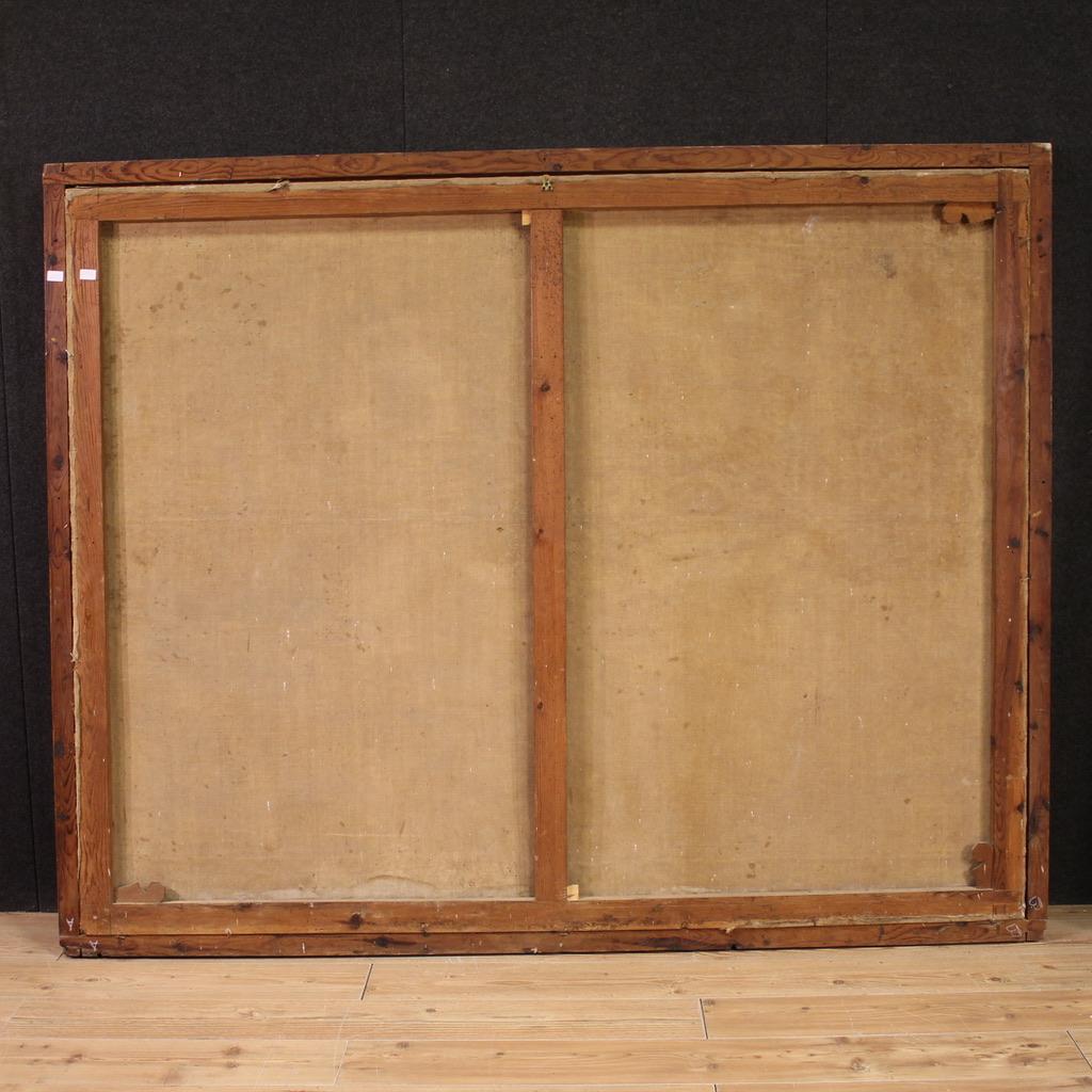 huile sur toile du 17e siècle Peinture ancienne religieuse espagnole, 1680 en vente 1