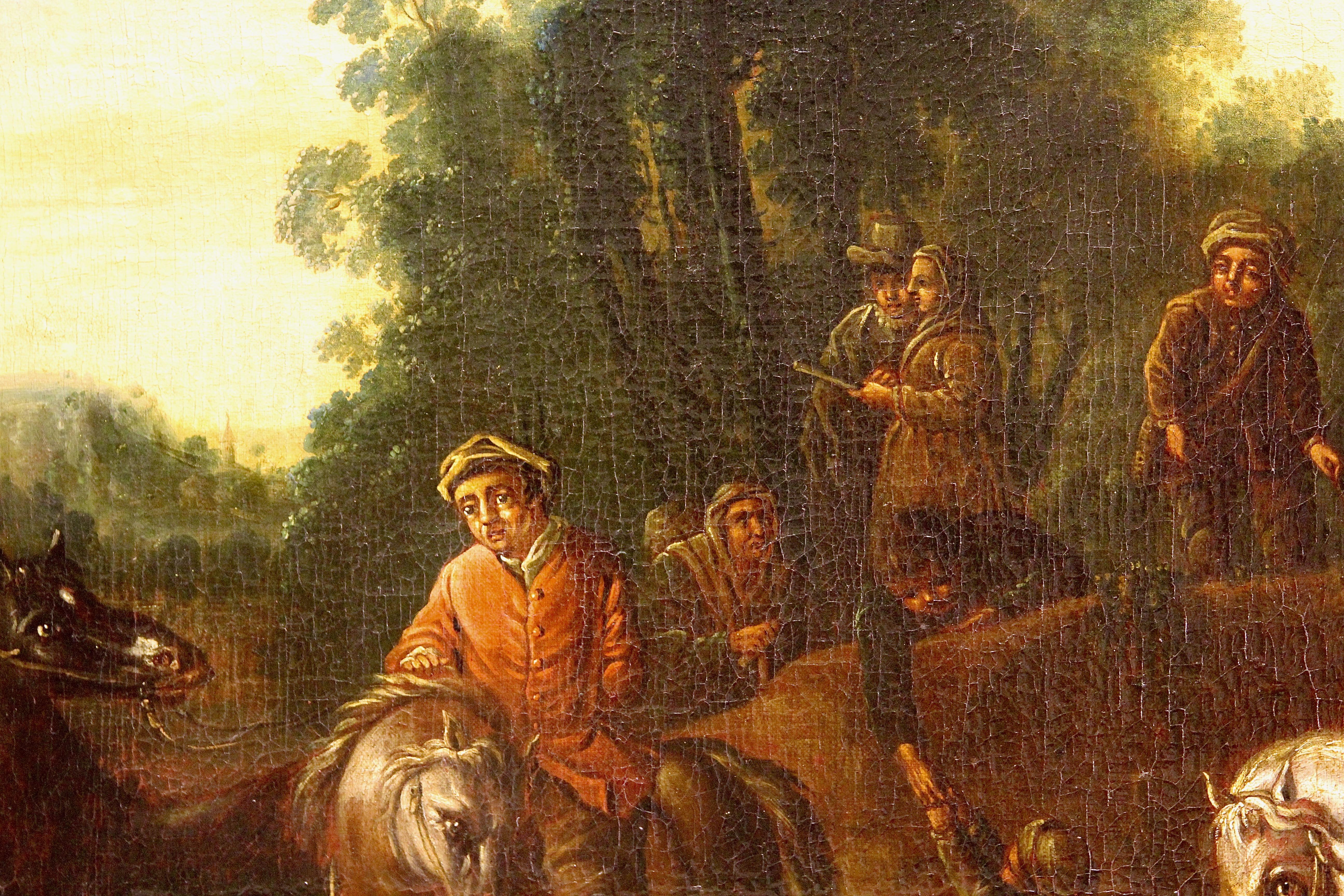 XVIIe siècle, peinture de maître ancienne, huile sur toile, 