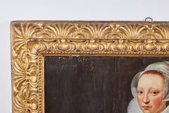 17th Century Portrait in Period Frame