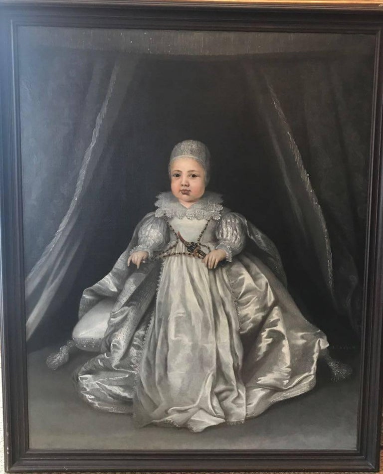 17th Century Portrait of King Charles II when a Baby For Sale 3