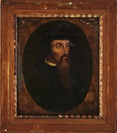 17th Century Portrait of Reverend and Reformer John Calvin