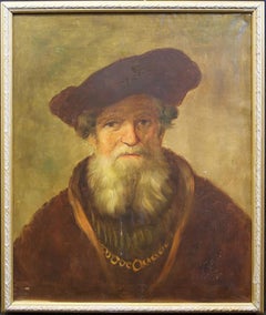 17th Century Portrait Painting Attributed to School of Rembrandt