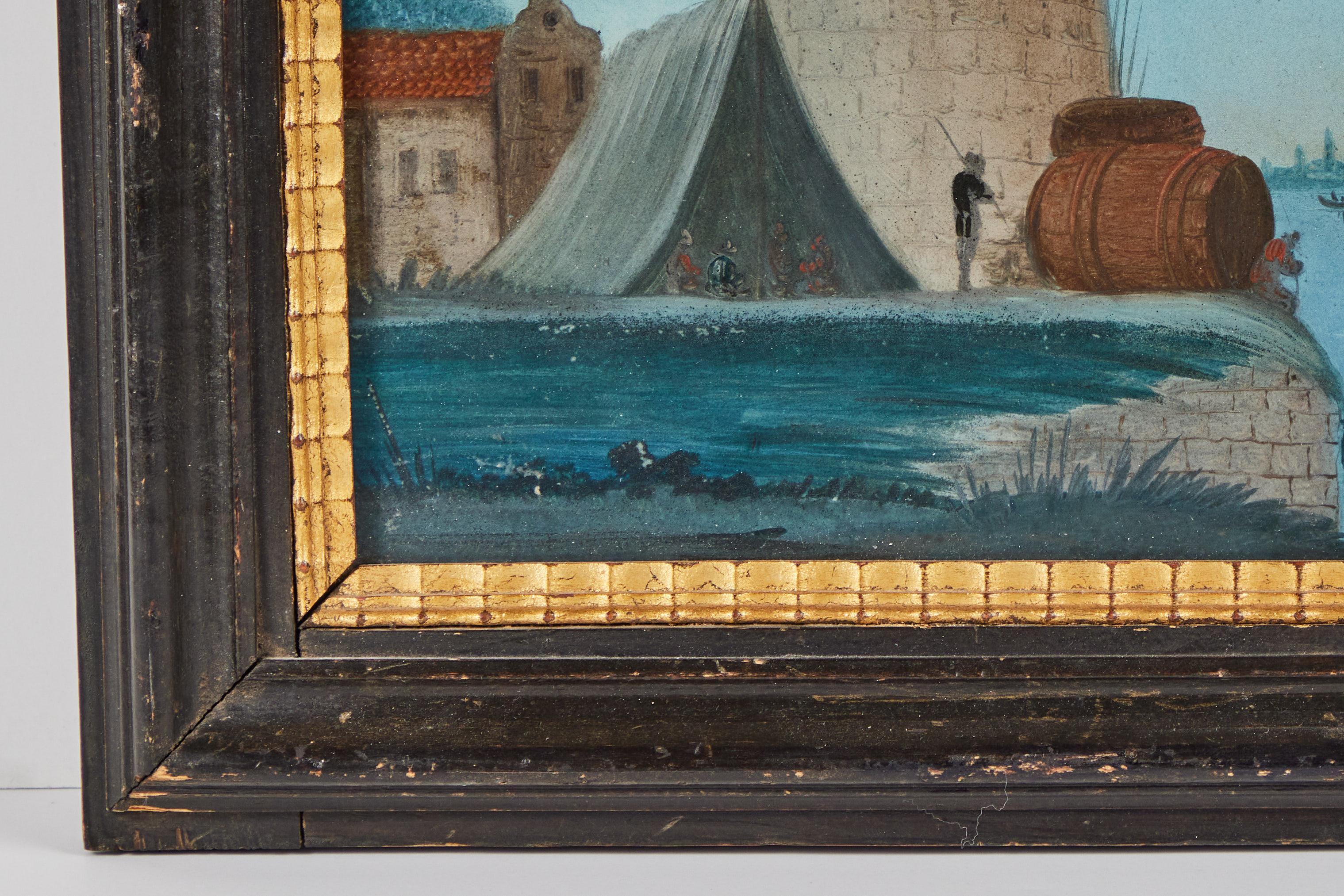 17th Century Reverse Glass Paintings For Sale 7