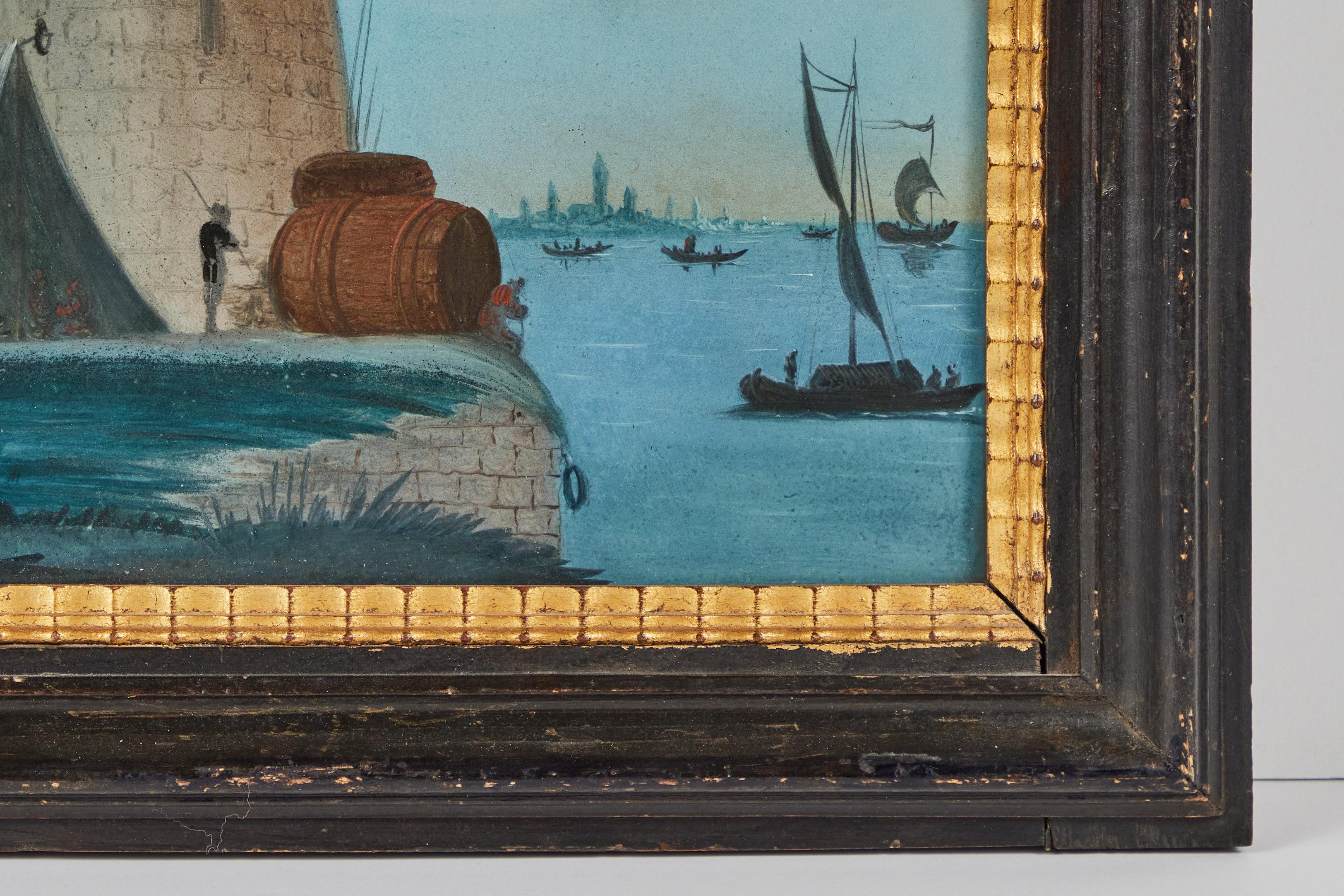 17th Century Reverse Glass Paintings For Sale 8