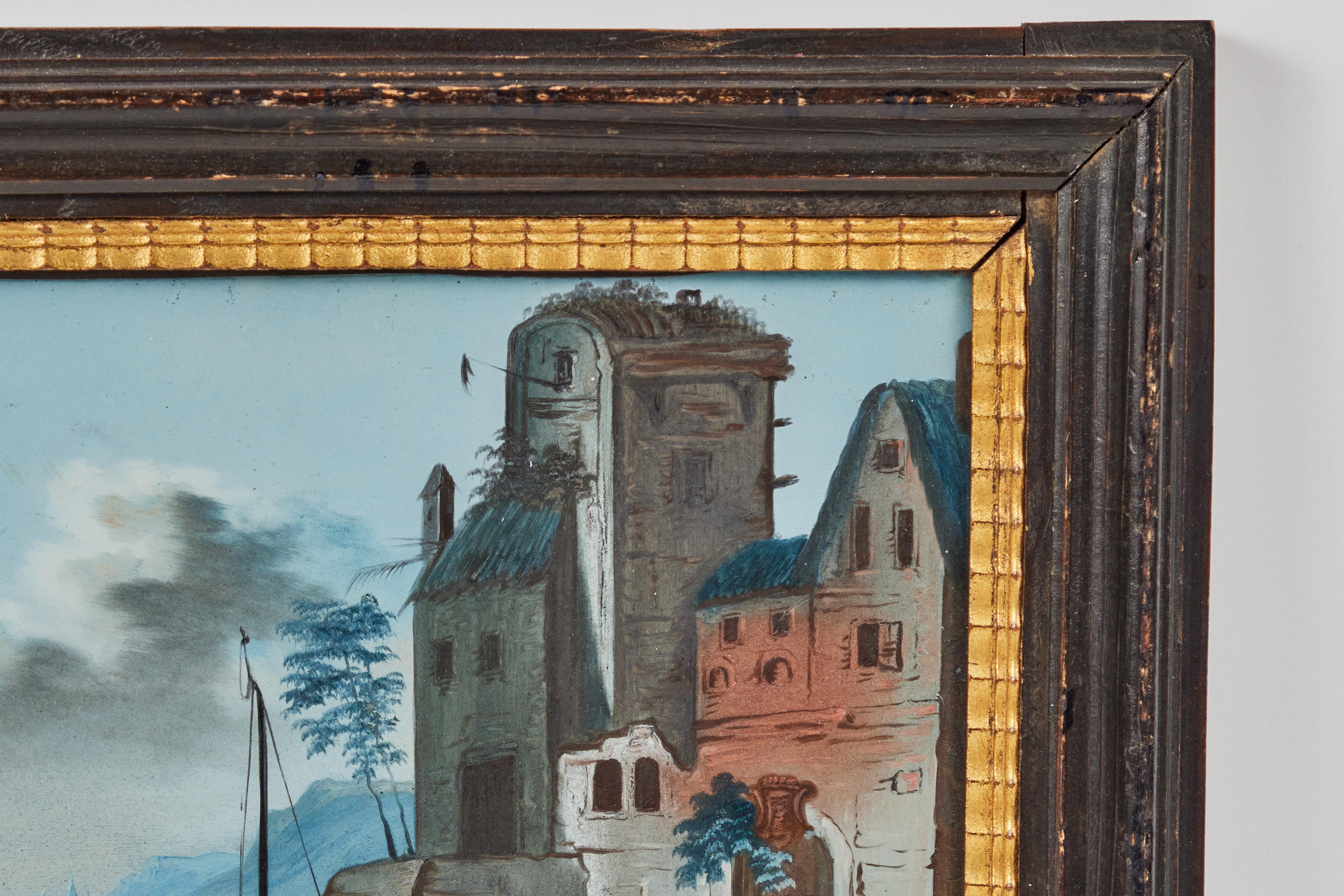 17th Century Reverse Glass Paintings For Sale 2