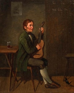 1849 Oil - The Guitar Player