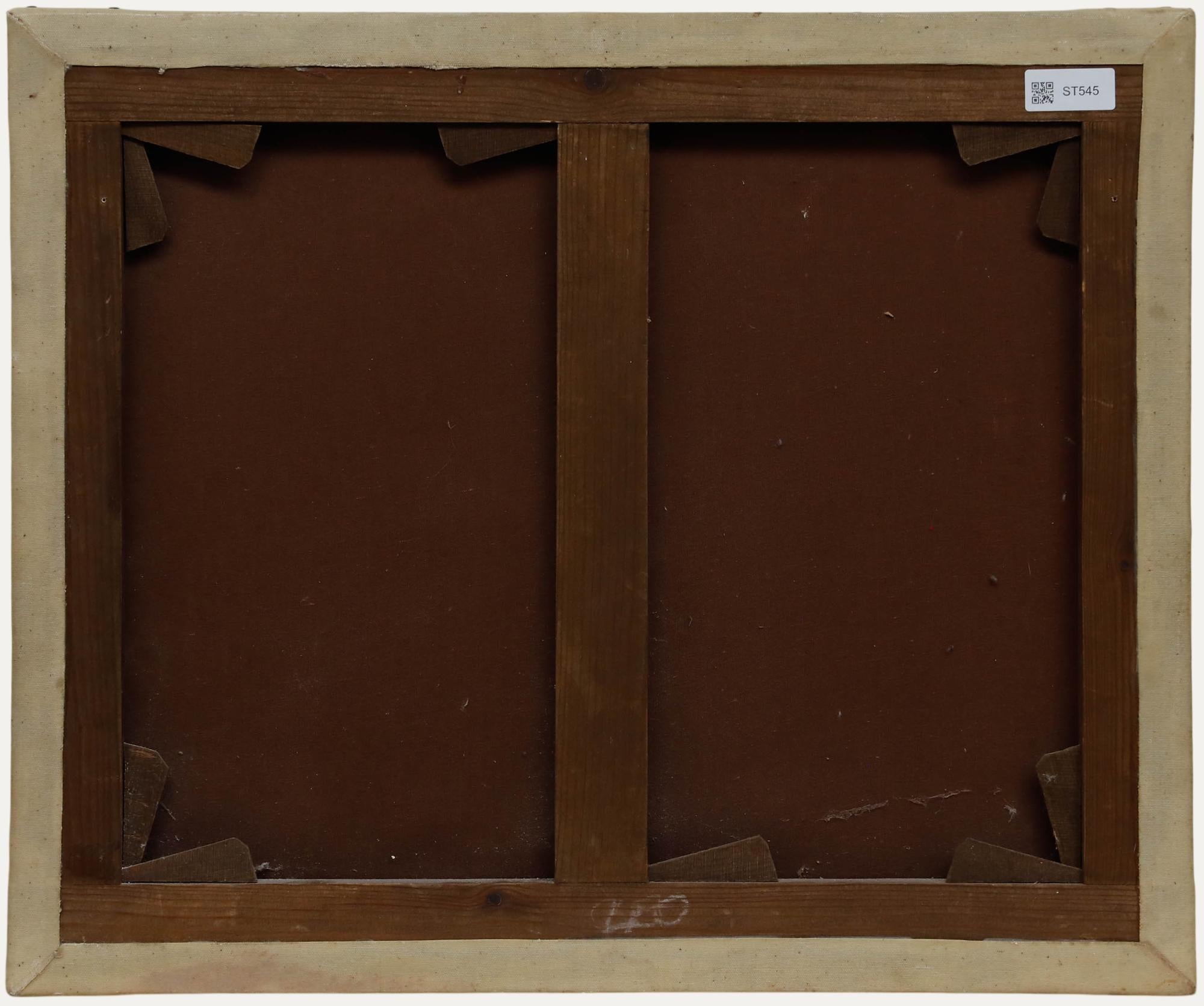 1870 Öl - Viktorianisches Familienporträt (Schwarz), Portrait Painting, von Unknown