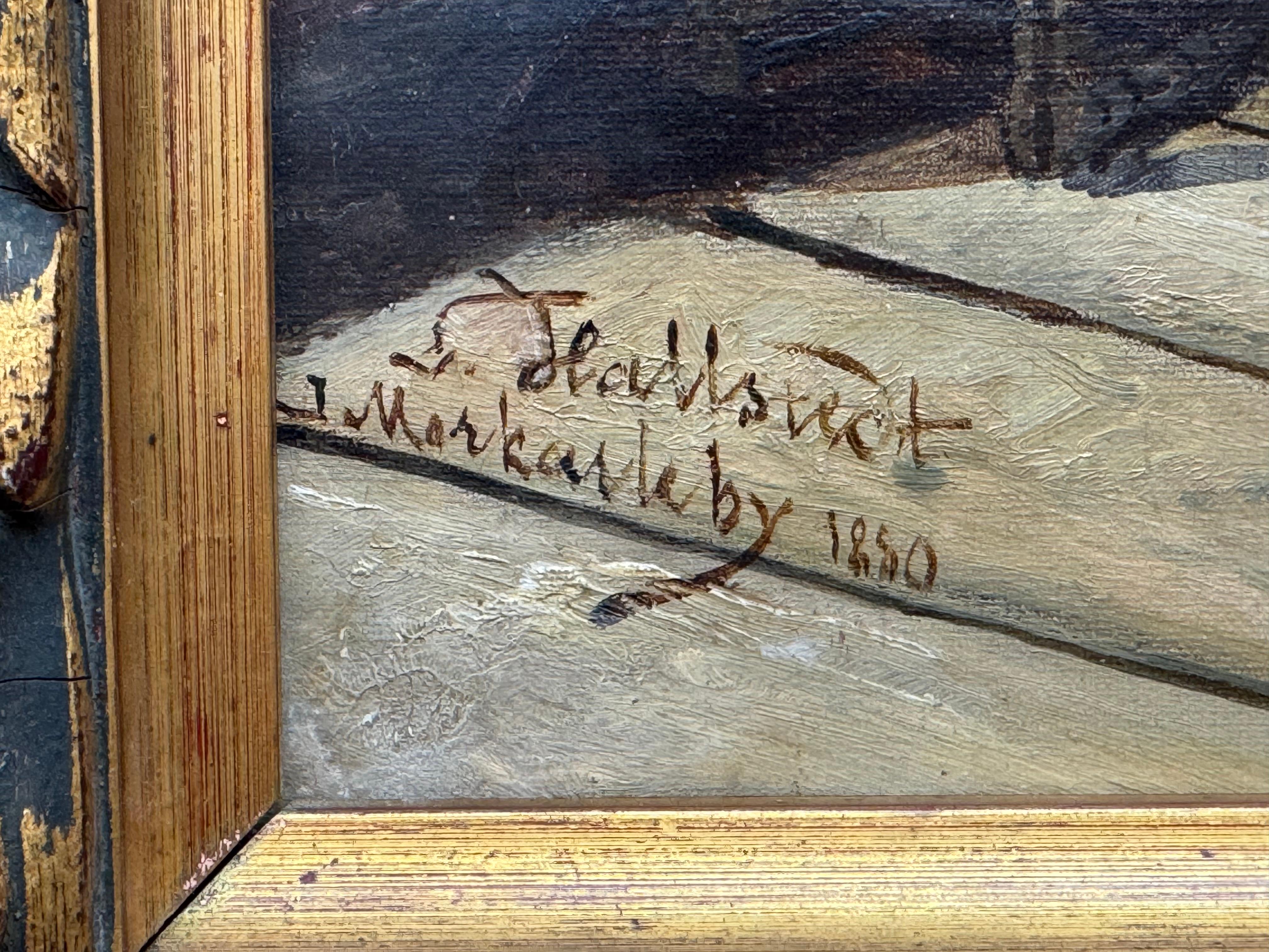 1880 Landhausinterieur 

Öl auf Leinwand

14,75 x 19,25 ungerahmt, 18,25 x 22,75 gerahmt

Unterschrift unleserlich 