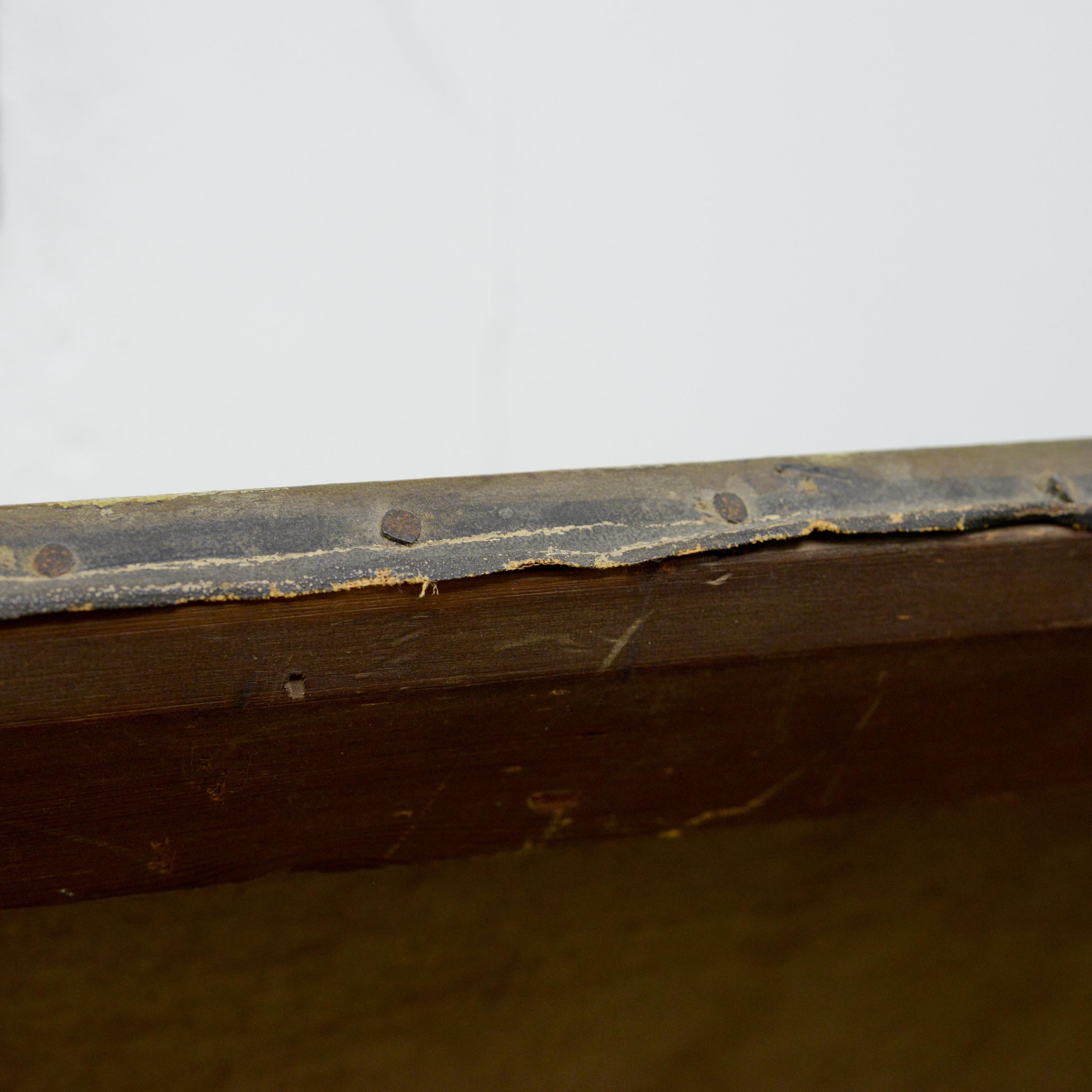 1880 Pintura al óleo pastoral romántica original Río alpino con molino de agua Firmada en venta 3