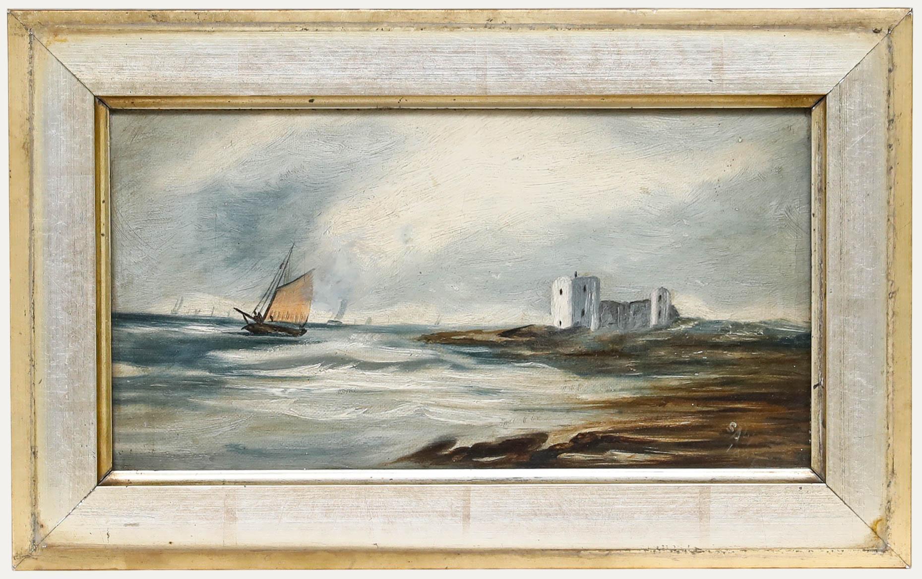 1889 Öl - Atmosphärische Seelandschaft