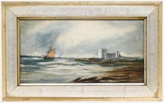 1889 Öl - Atmosphärische Seelandschaft