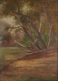 1890's Creek at Santa Barbara in the style of Henry Chapman Ford