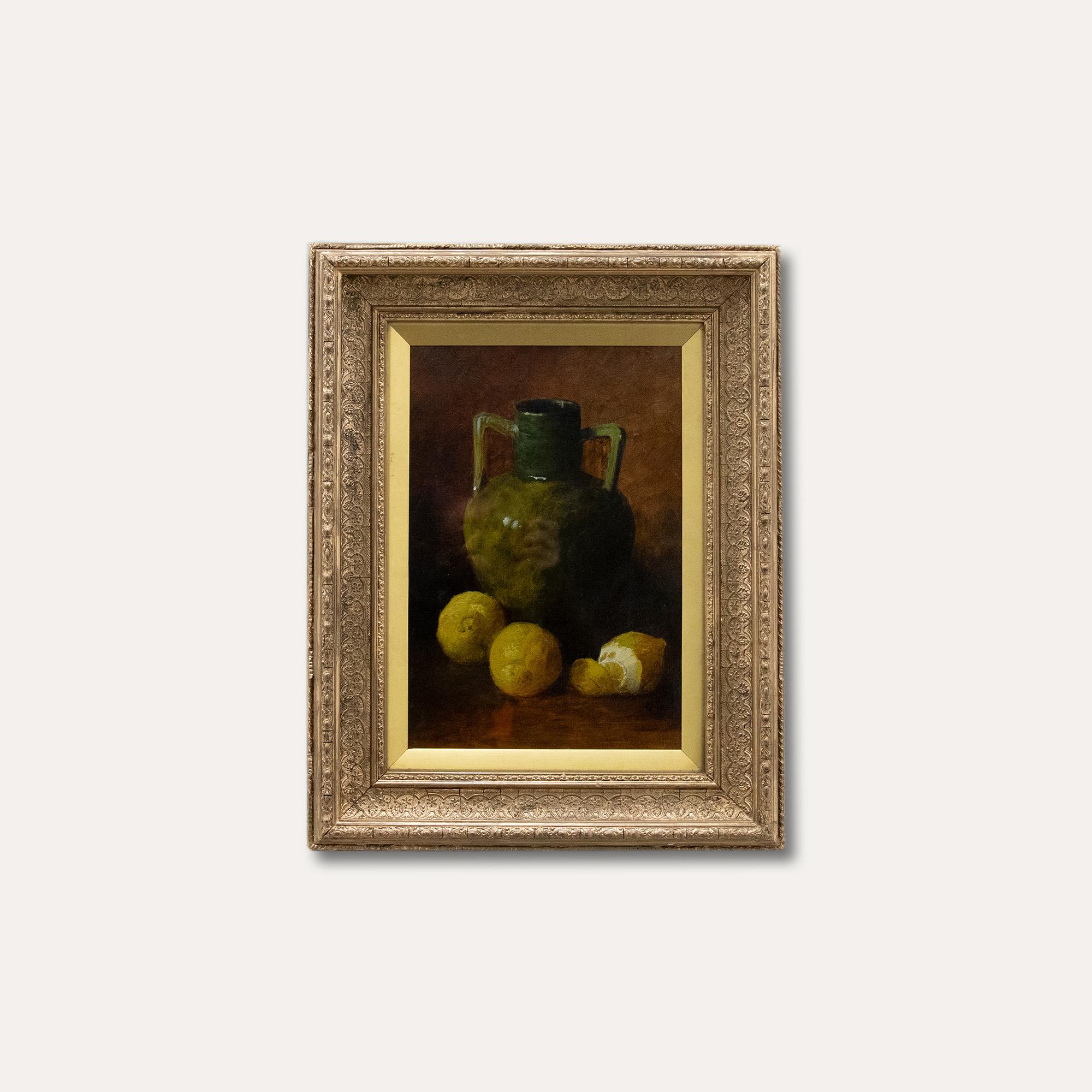 1897 Oil - Lemons and Earthenware 2