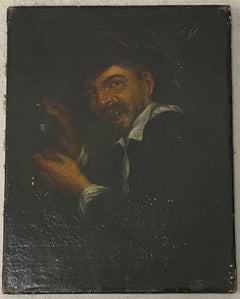 17th C. Dutch School Male Oil Portrait