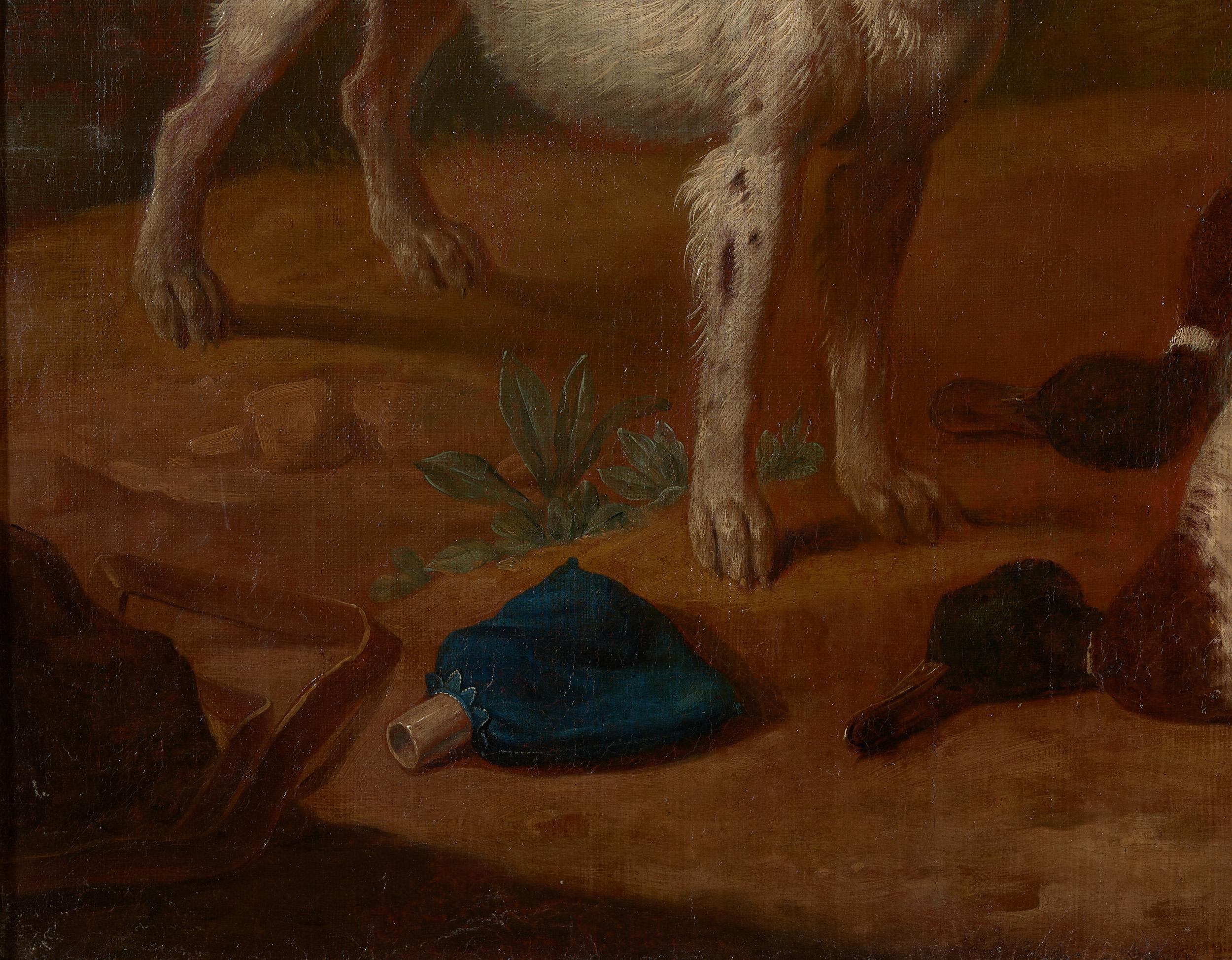18th C, Hunting Scene, Dutch School, After the Hunt 1
