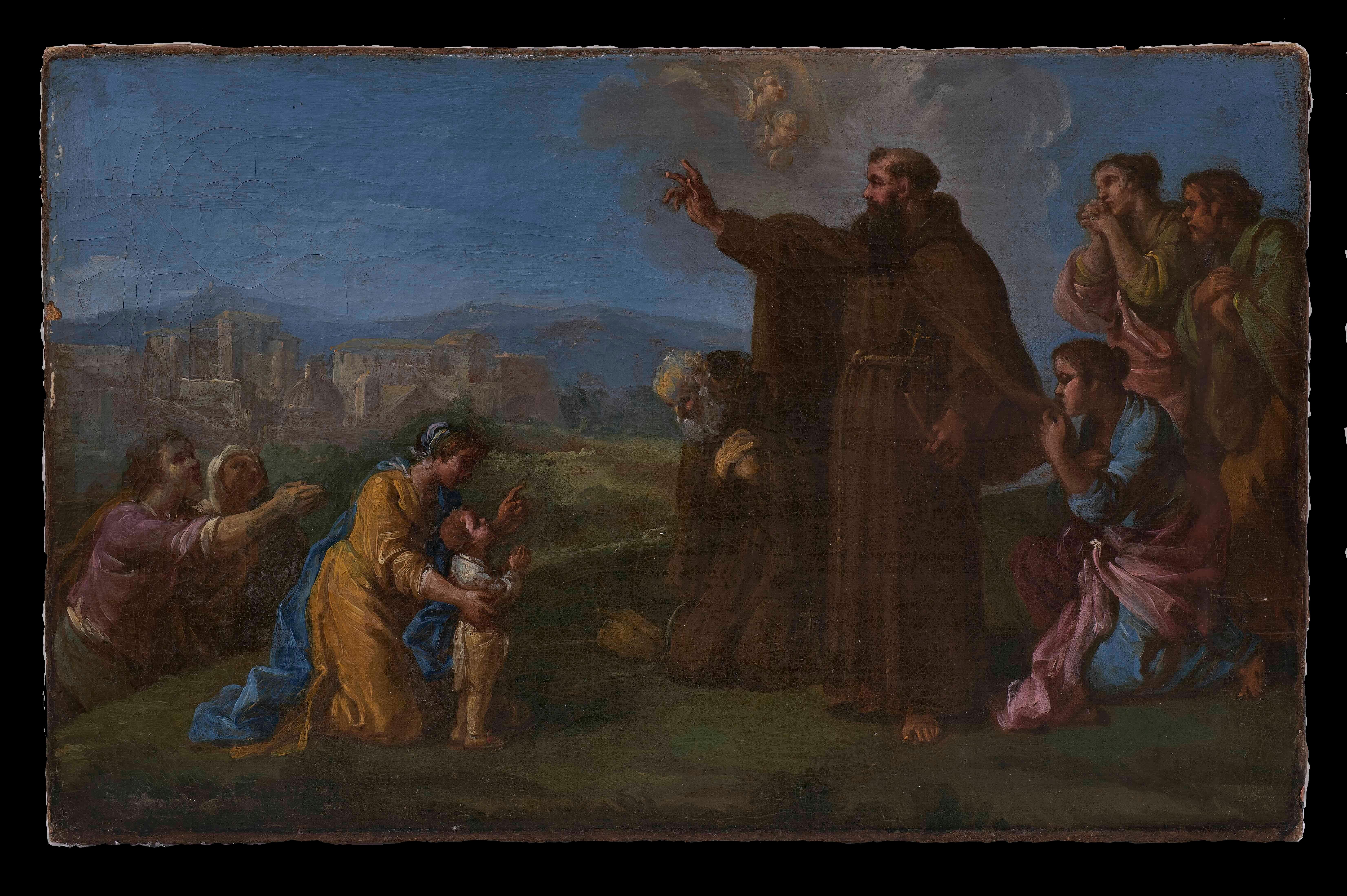 Pintura de escenas bíblicas de la escuela italiana del siglo XVIII - Painting de Unknown