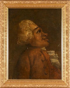 18° secolo Olio originale su tela, Attrib. Thomas PATCH (Regno Unito, 1725-1782) Caricatura