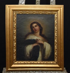 18th Century Continental Oil Painting of the Madonna