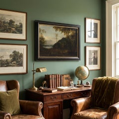 18th Century Dutch Landscape Painting, Landscape With River, Wayfarer & Dog