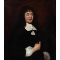 18th-Century Dutch School, Portrait Of A 17th-Century Cleric, Oil Painting