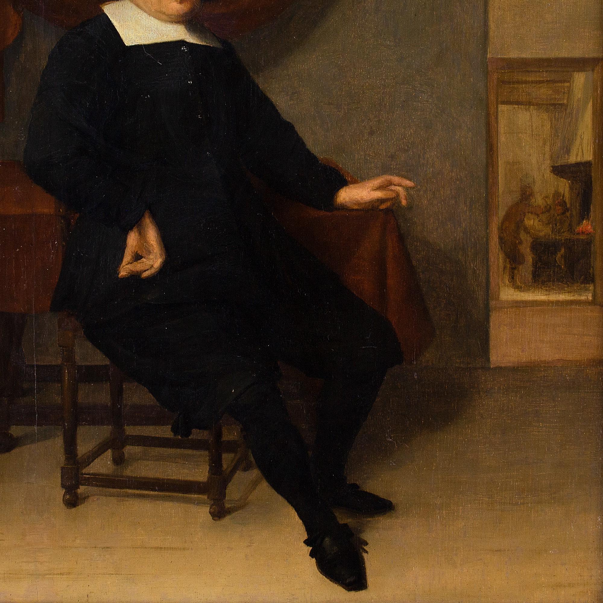 18th-Century Dutch School, Portrait Of A Seated 17th-Century Gentleman 2