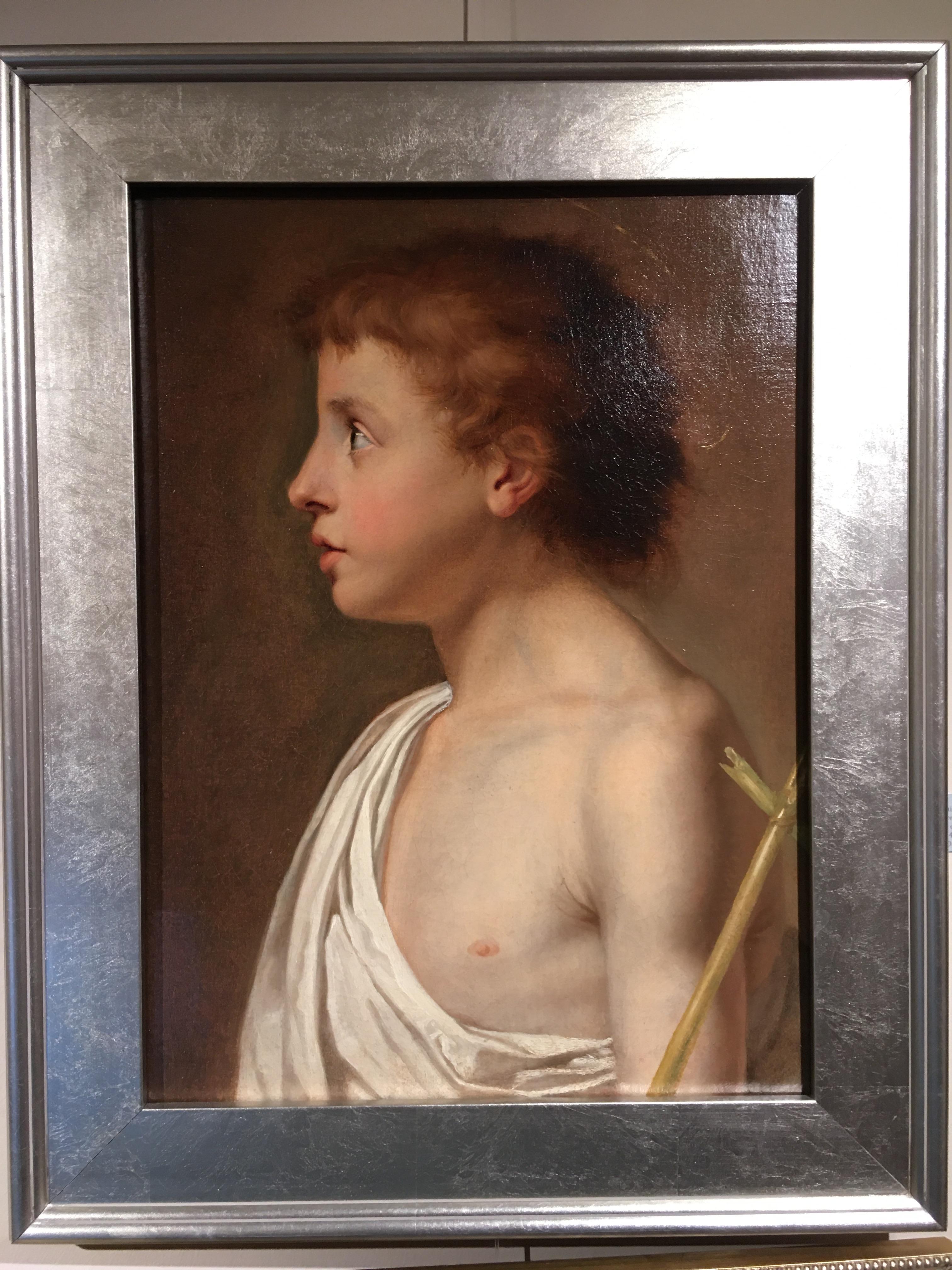 18th Century European Portrait of a Child Saint John the Baptist - Old Masters Painting by Unknown