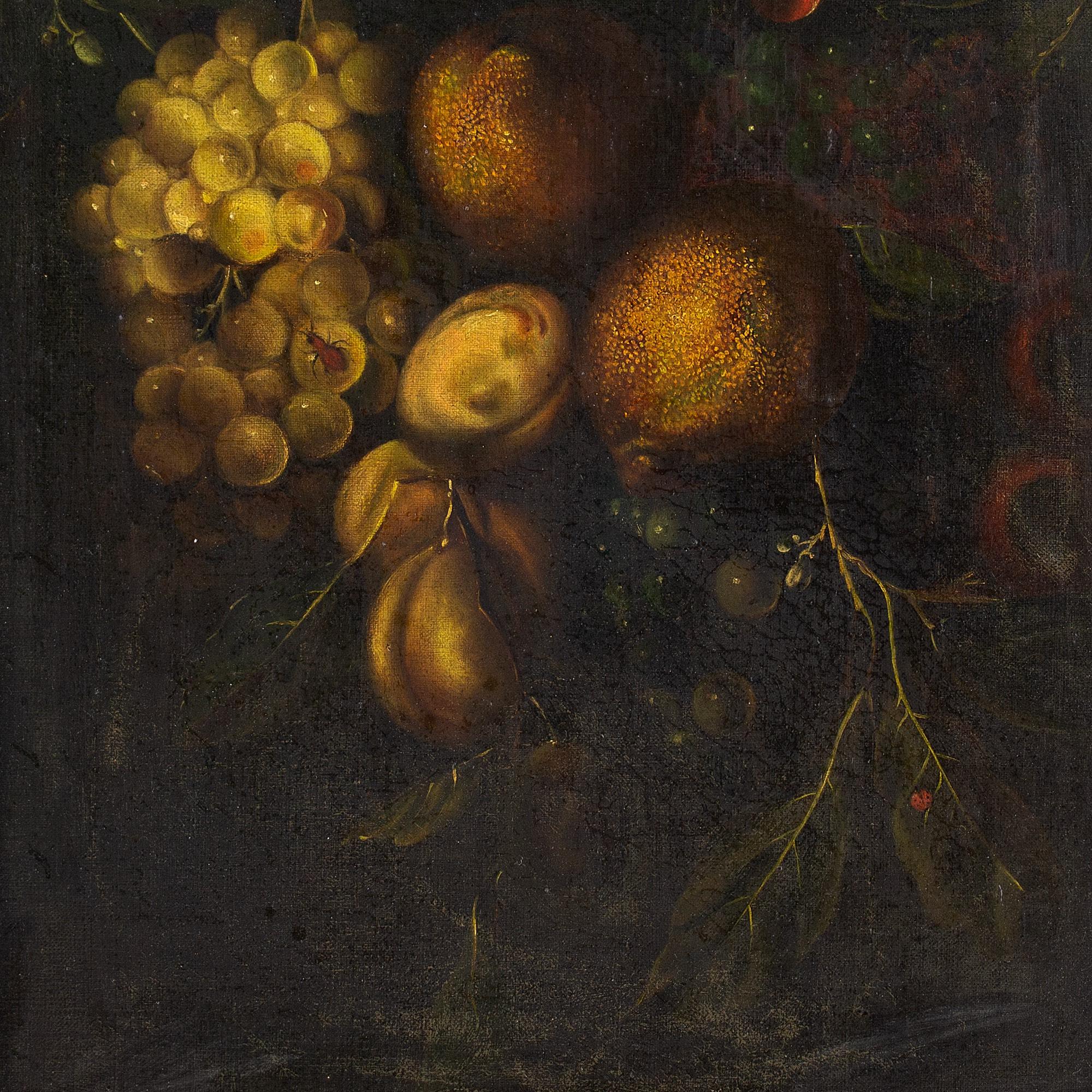 18th-Century European Still Life Life With Fruit, Oil Painting 1