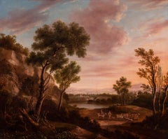 18th Century French landscape in the circle of Claude Lorraine
