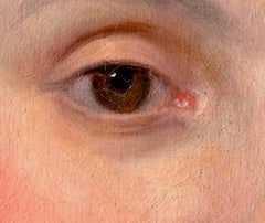 Französisches Ölporträt einer eleganten Dame aus dem 18. Jahrhundert, 68x56 cm