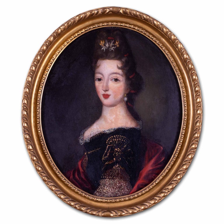 Unknown - 18th Century French School Portrait of a lady oil on canvas ...