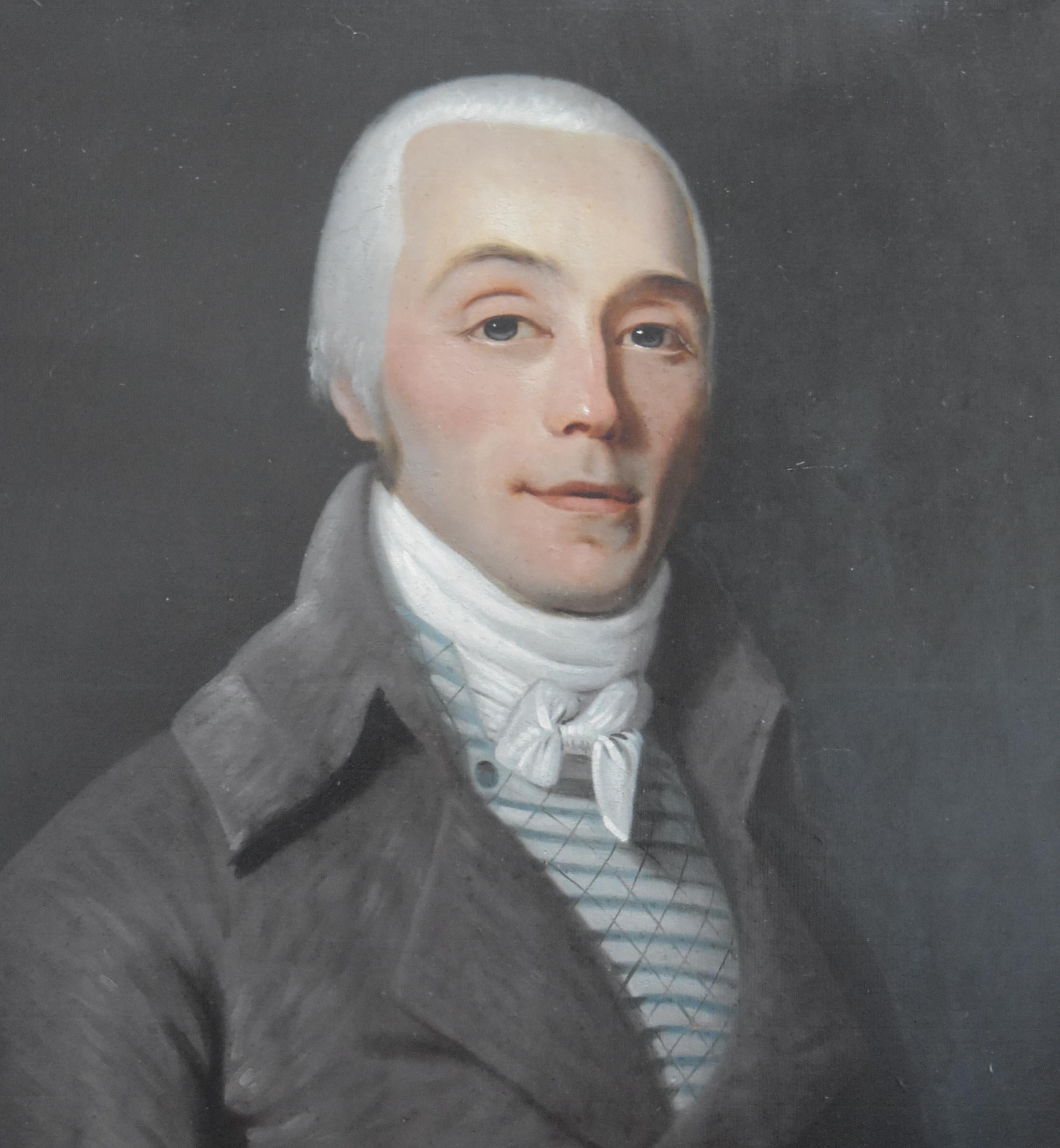 18th century  French school, Portrait of a young Gentleman man, oil - Painting by Unknown