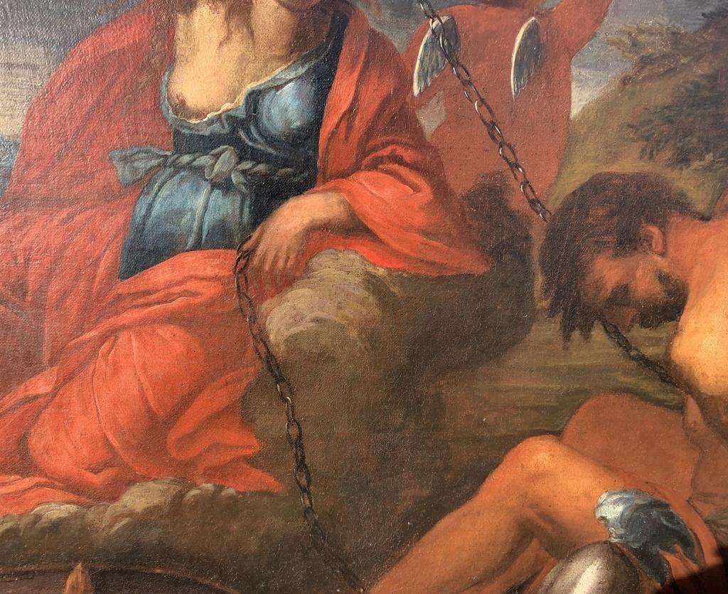 18th century Italian figure painting - Mythological scene - Oil on canvas Italy 7