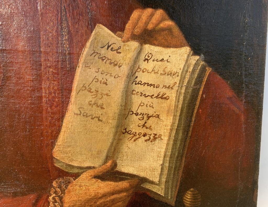 Pintor italiano de la Ilustración - Pintura de figuras del siglo XVIII - Retrato - Italia en venta 3