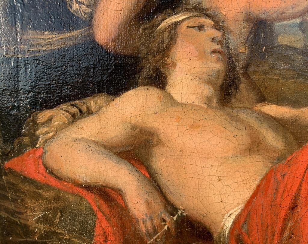 18th century Italian figure painting - St. Elizabeth - Oil on canvas Italy 8