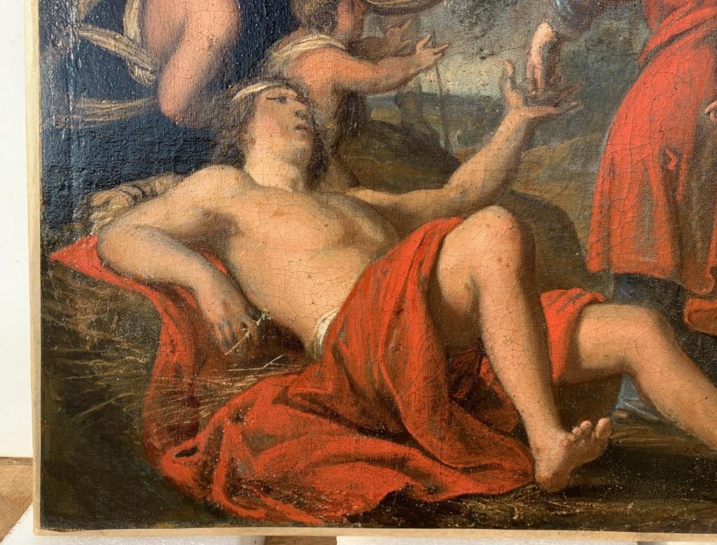 18th century Italian figure painting - St. Elizabeth - Oil on canvas Italy 1
