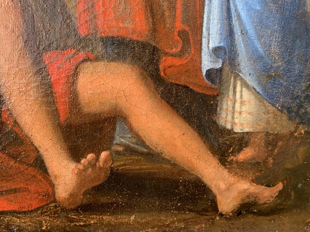 18th century Italian figure painting - St. Elizabeth - Oil on canvas Italy 4