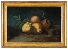 18th century Italian Still Life painting - Lemons  - Oil on canvas Italy