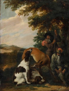 18th Century Oil - A Wayside Rest