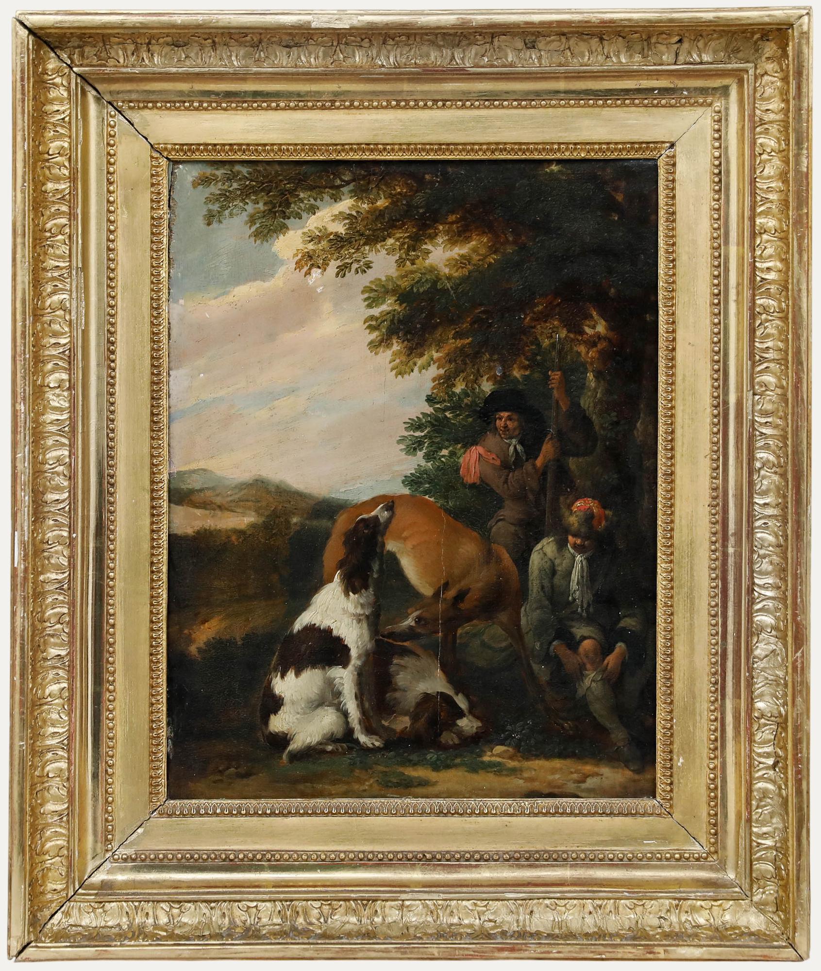 18th Century Oil - A Wayside Rest