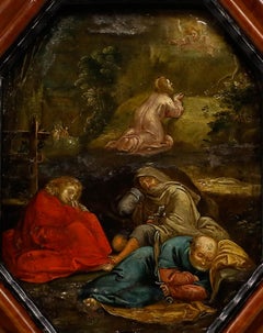 18th Century Oil - Christ on the Mount of Olives