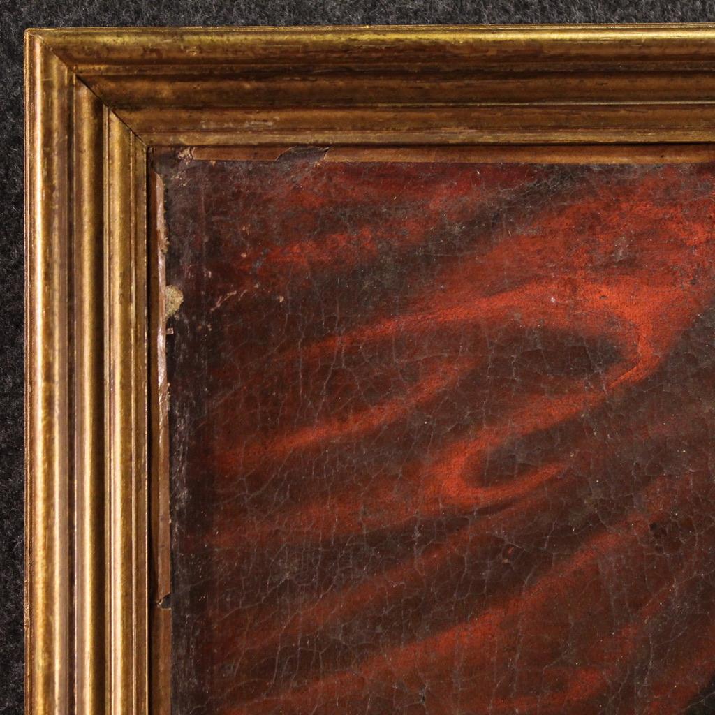 18th Century Oil on Canvas French Religious Painting Madonna with Child, 1740 im Angebot 6