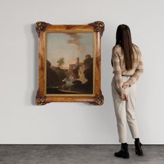 18th Century Oil on Canvas Italian Landscape Painting, 1780