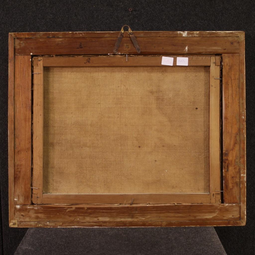 18. Jahrhundert Öl auf Leinwand Italienische Landschaftsmalerei Allegorie Mutterschaft, 1740 2