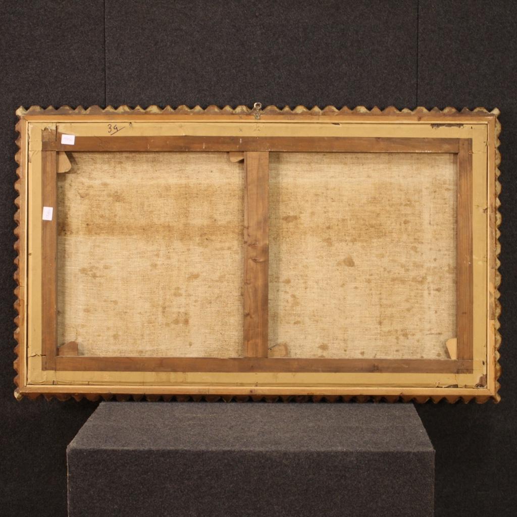 18. Jahrhundert Öl auf Leinwand Italienisches Landschaftsgemälde mit Kindern, 1730 im Angebot 11