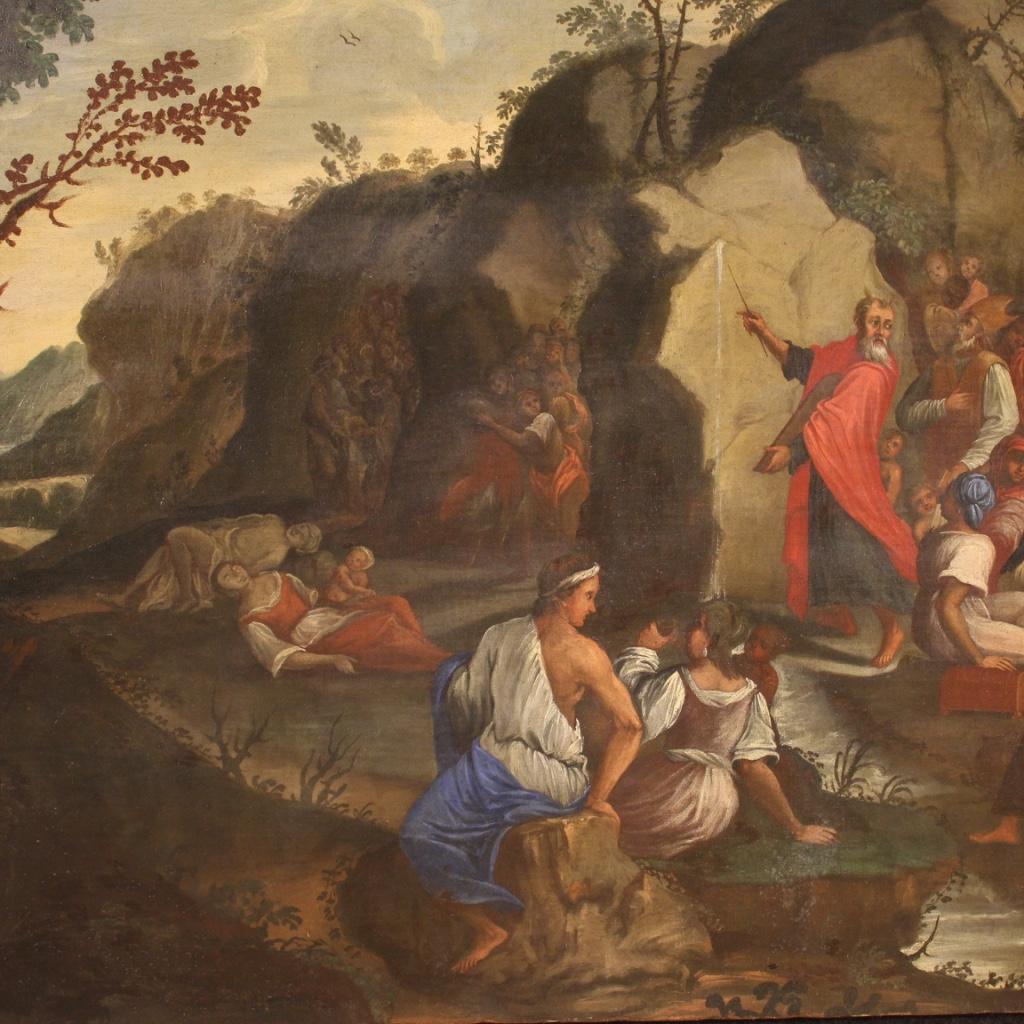 18. Jahrhundert Öl auf Leinwand Italienisch religiöse antike Malerei Moses, 1730 6