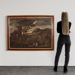 18th Century Oil on Canvas Italian Seascape Painting, 1770